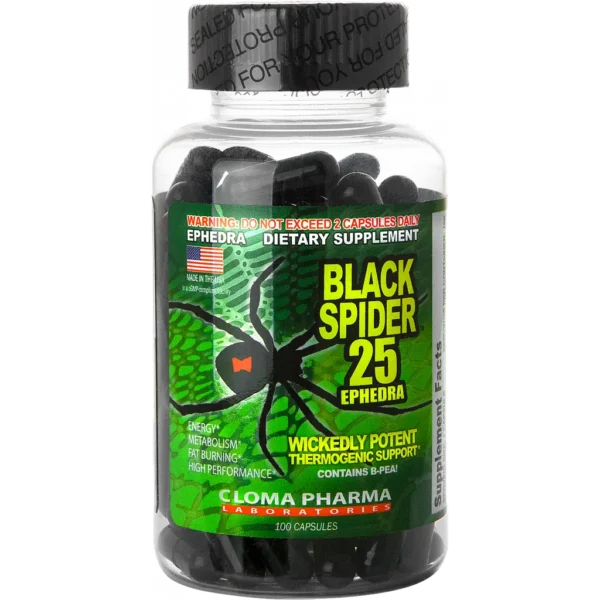 CLOMA PHARMA BLACK SPIDER 100 CAPS | بلاك سبايدر 100 كبسولة