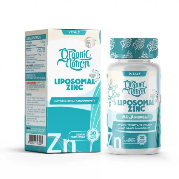 ORGANIC NATION LIPOSOMAL ZINC 30 SERV | ليبوسومال زنك