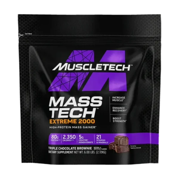 MuscleTech-Mass-Tech-Extreme-2000-2.72kg-5-Servings-Triple-Chocolate-Brownie MUSCLETECH MASS TECH 2.7K