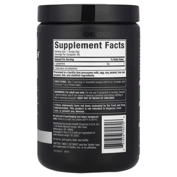 MUSCLE TECH GLUTAMINE 60 SERV | جلوتامين 60 سيرف