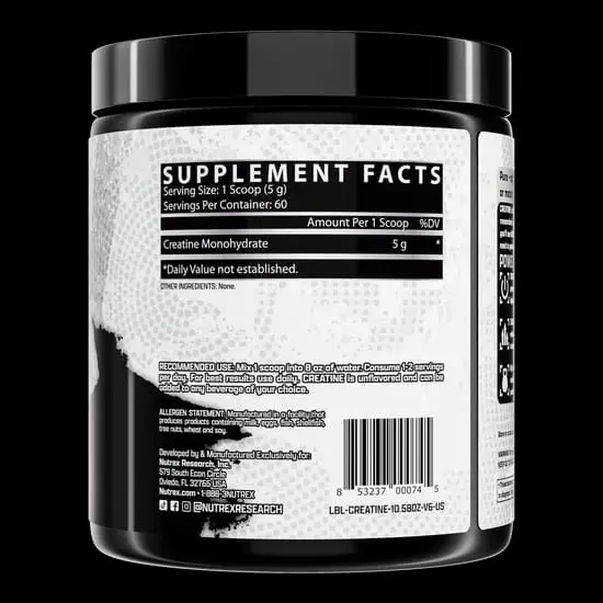 CREATINE NUTREX 60 SERV