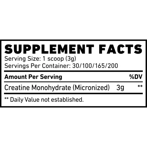 Skeleton Nutrition, Creatine Monohydrate, 495g, 165 Serving