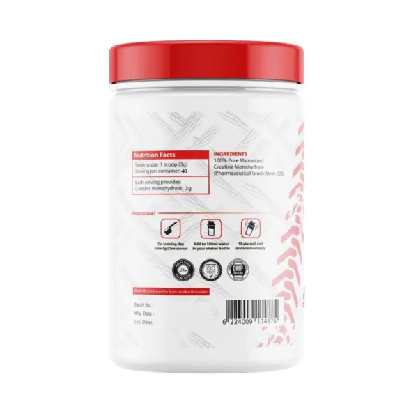 Tractor Nutrition Creatine 100%Micronized Creatine-40serv