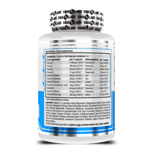 YAVA LABS MULTI VITAMINS 60 CAPS | يافا لابس مالتي فيتامين